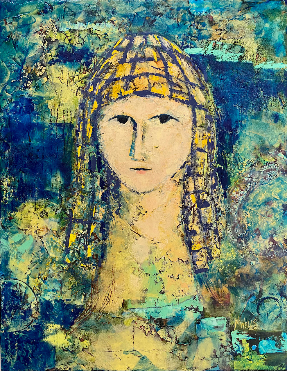 Goddess Painting "We Drink Life Together" by Marilyn Wells