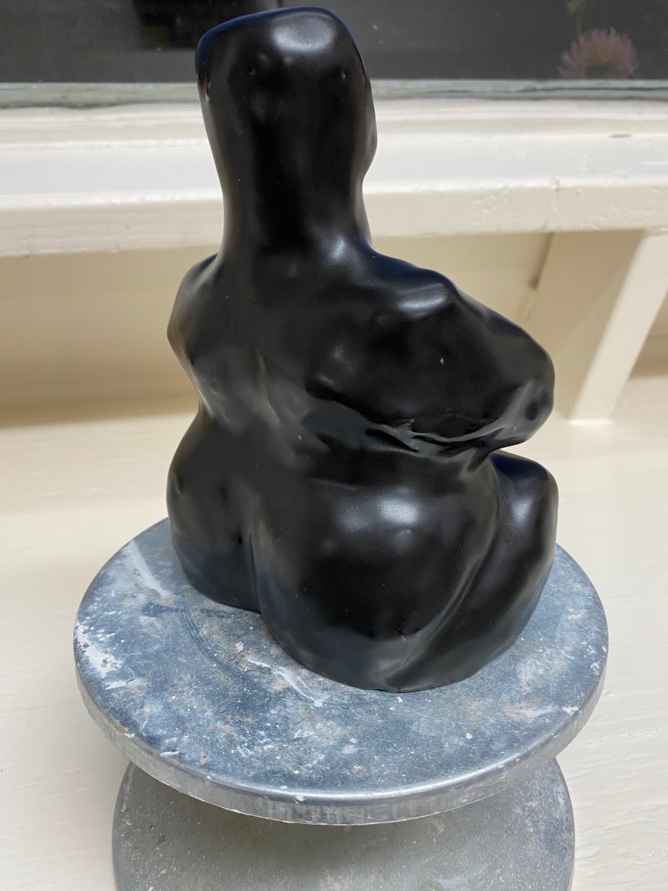 Sumi e Sculpture, Zen style, “Meditating Madonna”- by Marilyn Wells