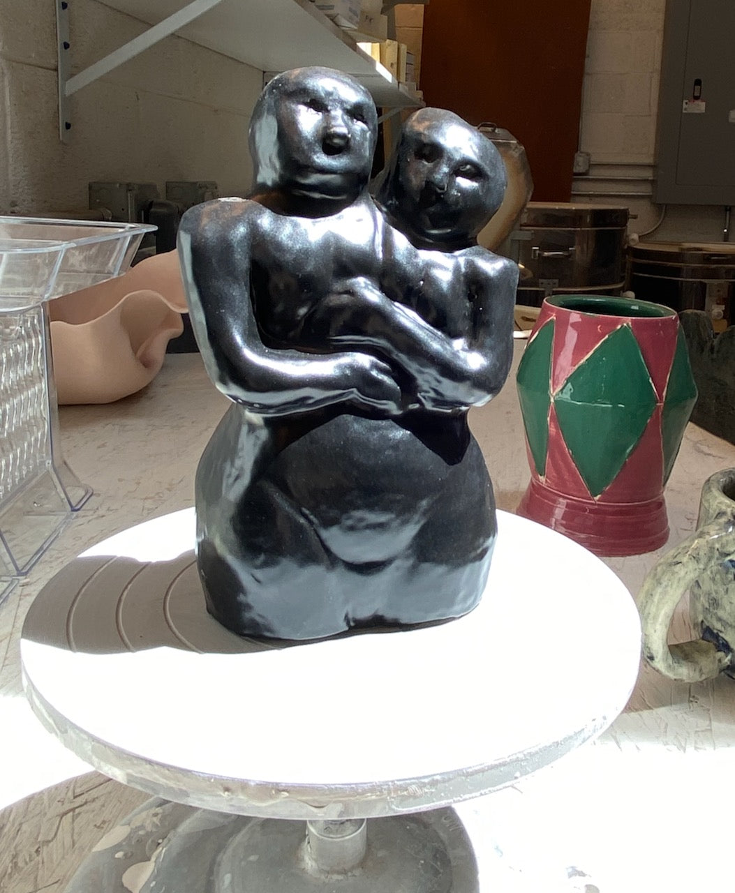 Abstract sumi Sculpture, Zen style,“Symbiosis of the Mother”- by Marilyn Wells