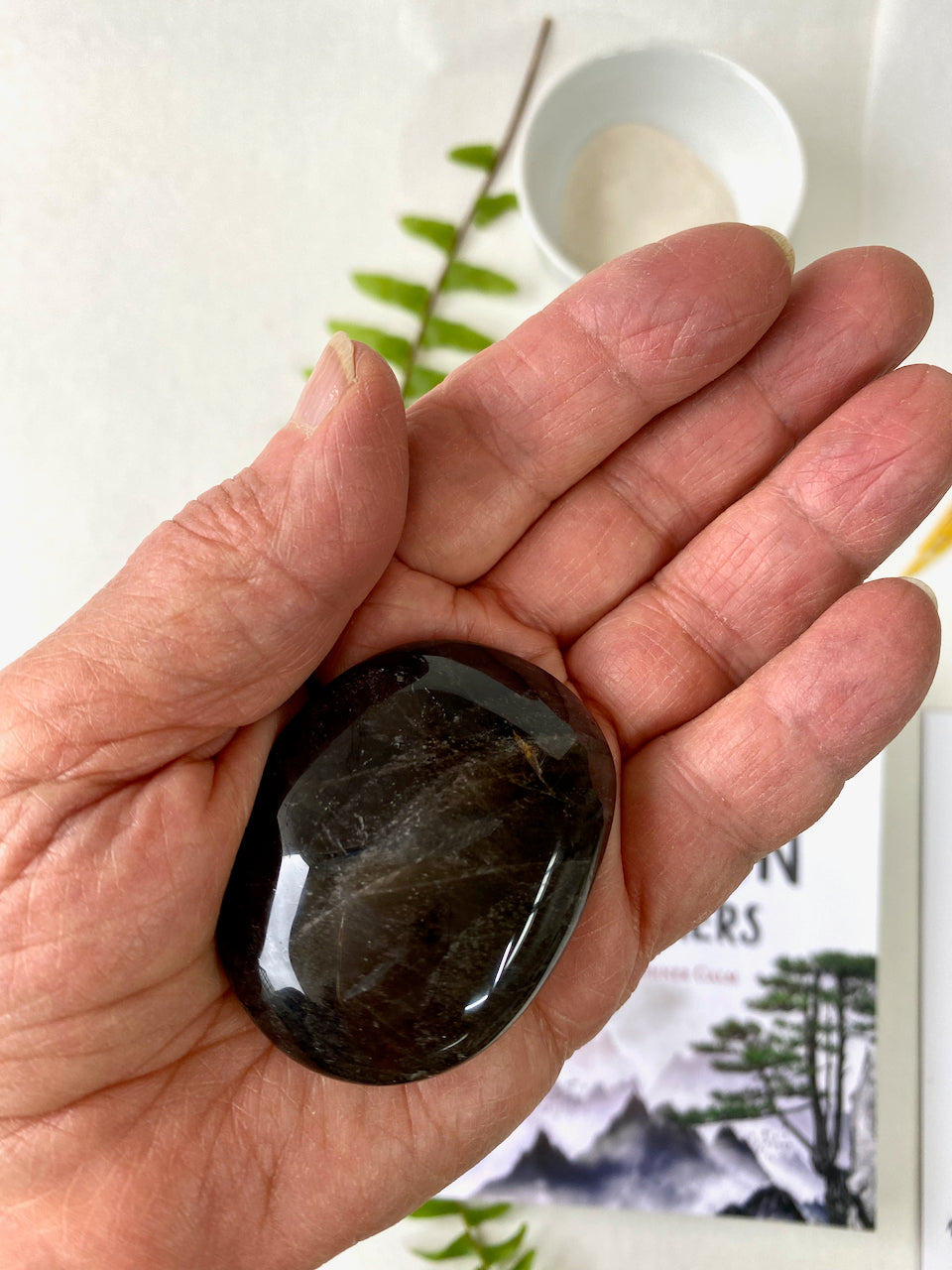 Sumi “Three Palm Stones” Crystals Spirituality and Meditation Bundle by Marilyn Wells