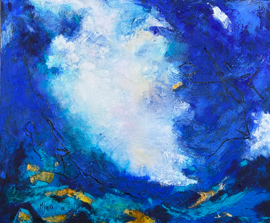 "Absolute Light" by Marilyn Wells, 24" x 20", oil & cold wax