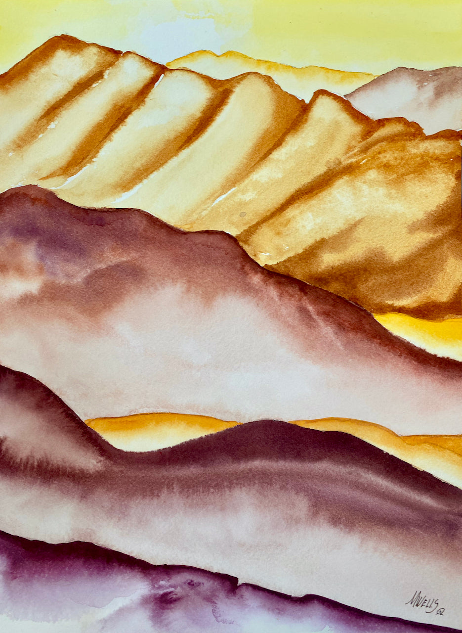 Mountains of Medina: Golden Light by Marilyn Wells