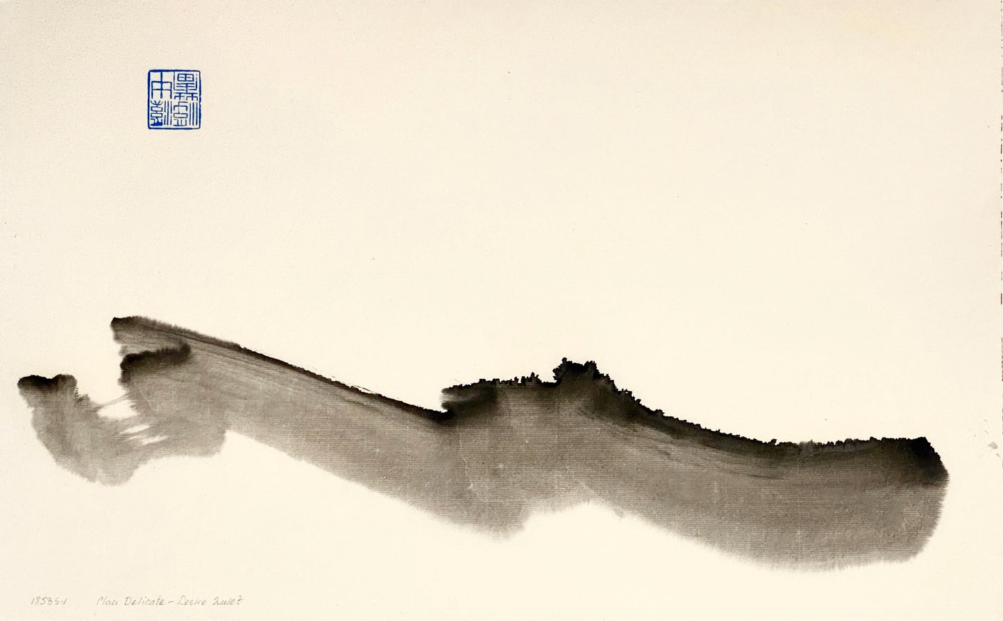 "Play Delicate - Desire Quiet  2” by Marilyn Wells - Abstract sumi e