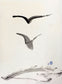 Abstract sumi e Original “Love Hawk” by Marilyn Wells