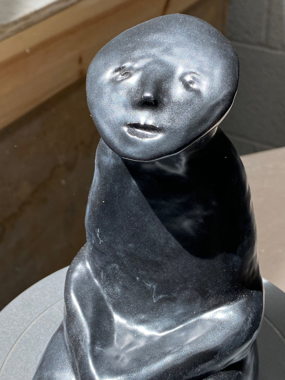 Abstract sumi Sculpture, Zen style “Happiness Is” - by Marilyn Wells